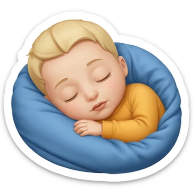 Sleeping baby boy  sticker