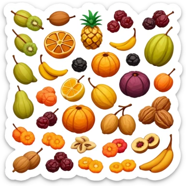 Dry fruits sticker