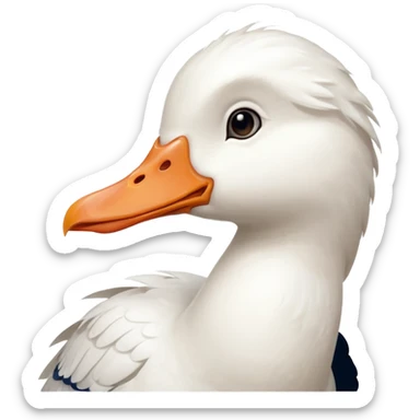 Goofy ahh retarded white Goose  sticker