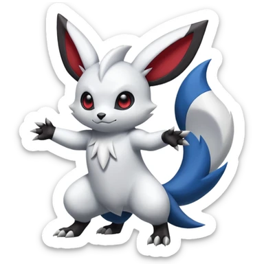 Zangoose-Minccino-Absol-Pachirisu-fusion sticker