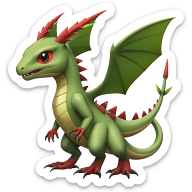 Larvitar-Flygon-Axew-fusion sticker