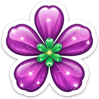 real cosmos star, but with clover, to make star look like lucky star, but main point is star sticker