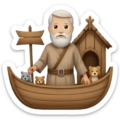 noah on the arc sticker