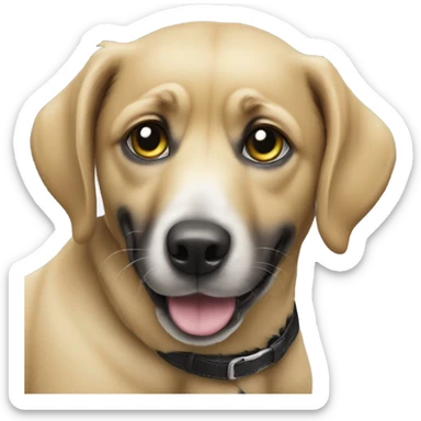 Dog that’s black with yellow on ￼stomach ￼ sticker