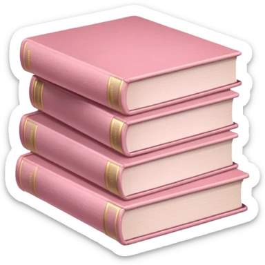 libros rosas clarito sticker