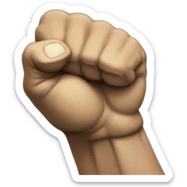 Punch fist sticker