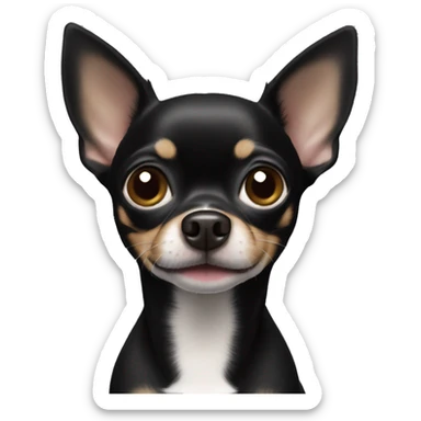 black chihuahua sticker