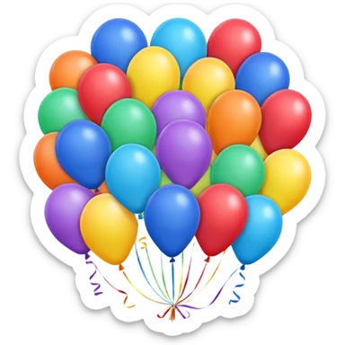 balloons with thirty 30 sticker