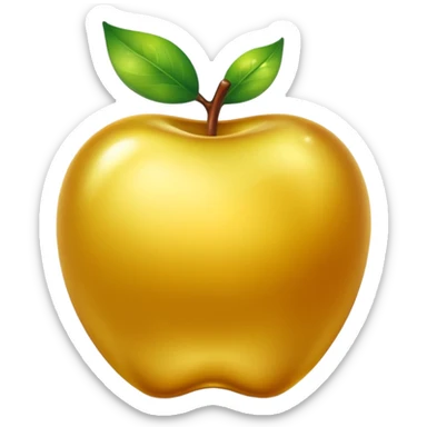 Enchanted golden apple sticker