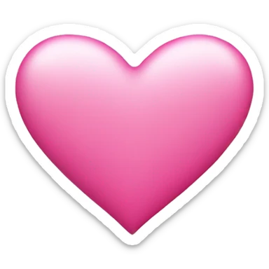 Pink love heart sticker