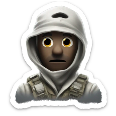 Ghost from call of duty sticker