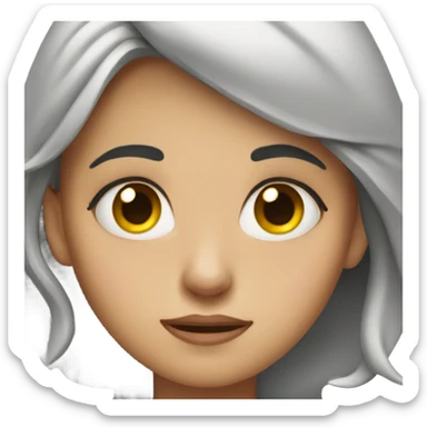 A girl rolling her eyes  sticker