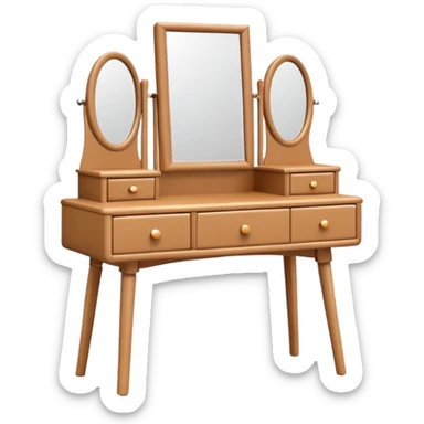 simple dressing table sticker