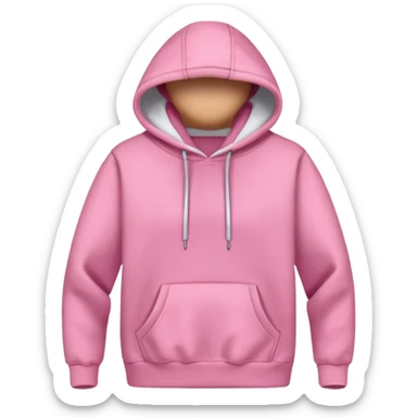 Pink hoodie sticker