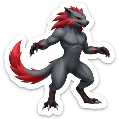Shiny Zoroark (full body) sticker