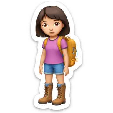 Dora the explorer getting deported sticker