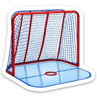 ice hockey goal field (#00A3E0) and red (#F9423A) sticker