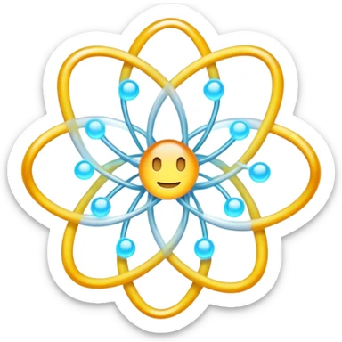 Electron transfer between atoms in a redox reaction sticker