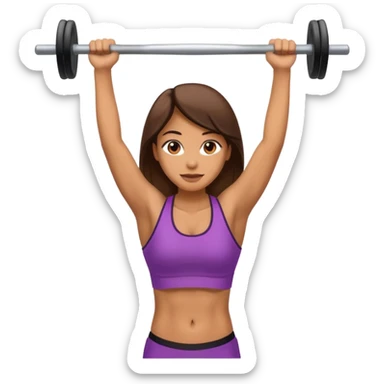woman doing pull up sticker