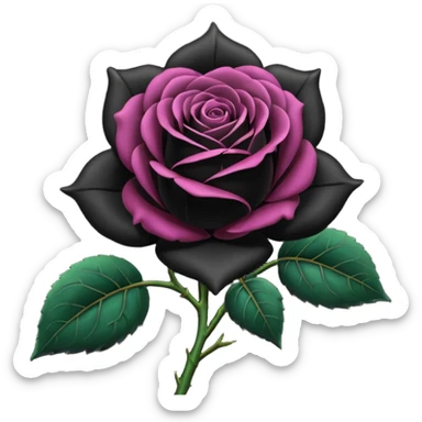 I need black rose emoji in small to send not picture  sticker