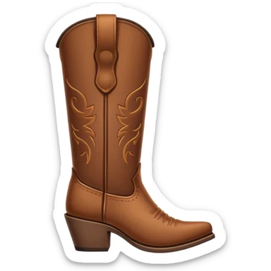 Cowboy Boot minimalistic and small sticker