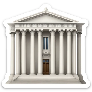 Courthouse with columns sticker