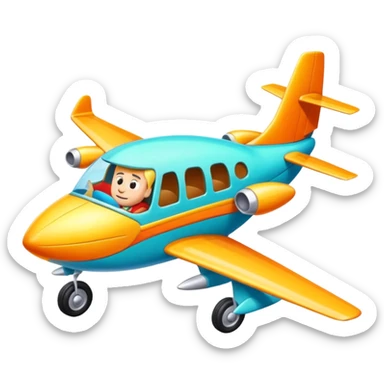 Realife Jetson plane to Flinstones car sticker