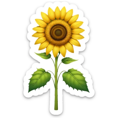 A tall Sunflower sticker
