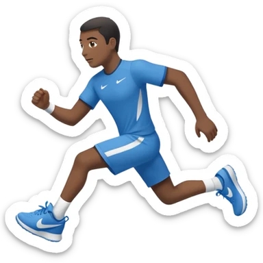 Um tubarão de tênis azul da Nike  sticker