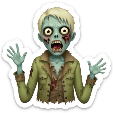 Singing Zombie sticker