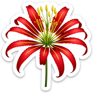 Red spider lily sticker