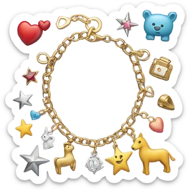 charm bracelet sticker