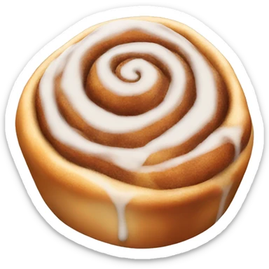 One cinnamon roll sticker
