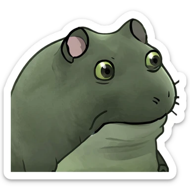 Chinchilla eating popcorn sticker