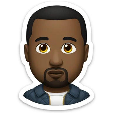 Kanye west in Russian wear sticker