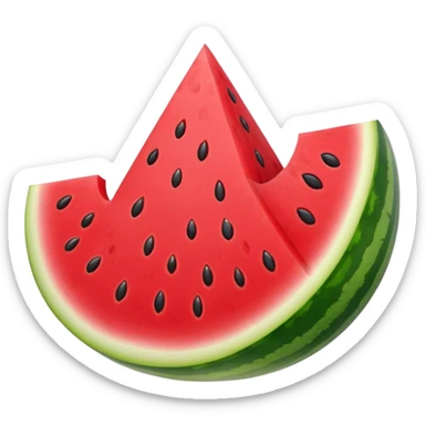 Watermelon slice sticker