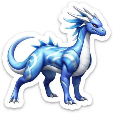 lugia-dialga-suicune-hybrid, marbled glass markings, full body sticker