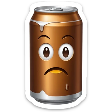 Brown coke can sticker