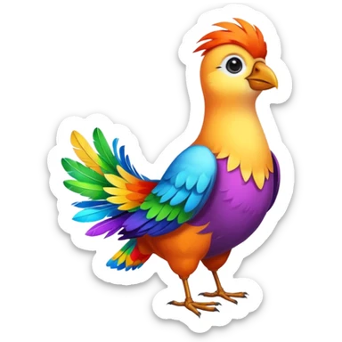 artist bird full body sticker