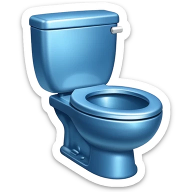 toilet flush icon sticker