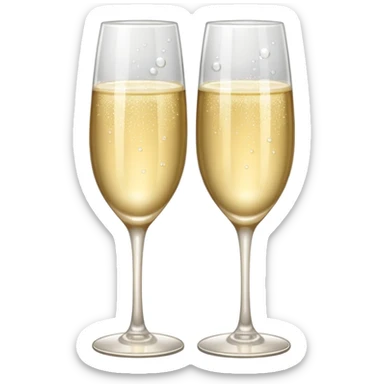 champagne glasses (toasting) sticker