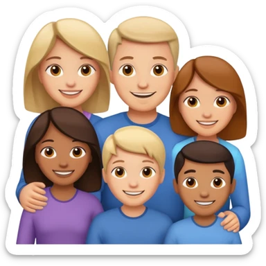 Family of six sticker