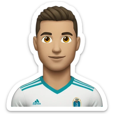 Ronaldo avec un pouce bleu sticker