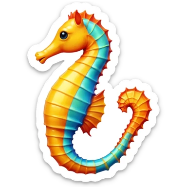 Seahorse - чтобы выглядил как настоящий эмодзи sticker