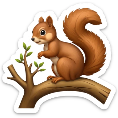 squirrel sticker