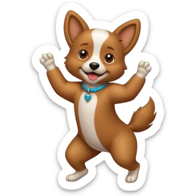 Dog a dance sticker