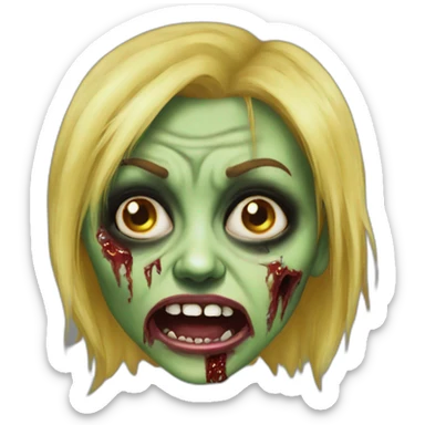 Linnea Quigley  zombie sticker