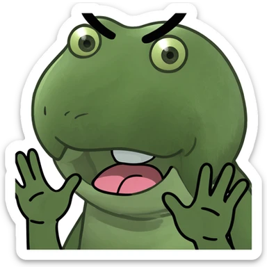 Smiling face with tongue out and hands on the side  sticker