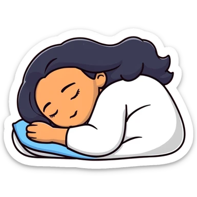 Sleeping Latina  sticker