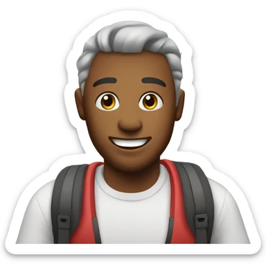 Welcoming tourist to his place to stay sticker